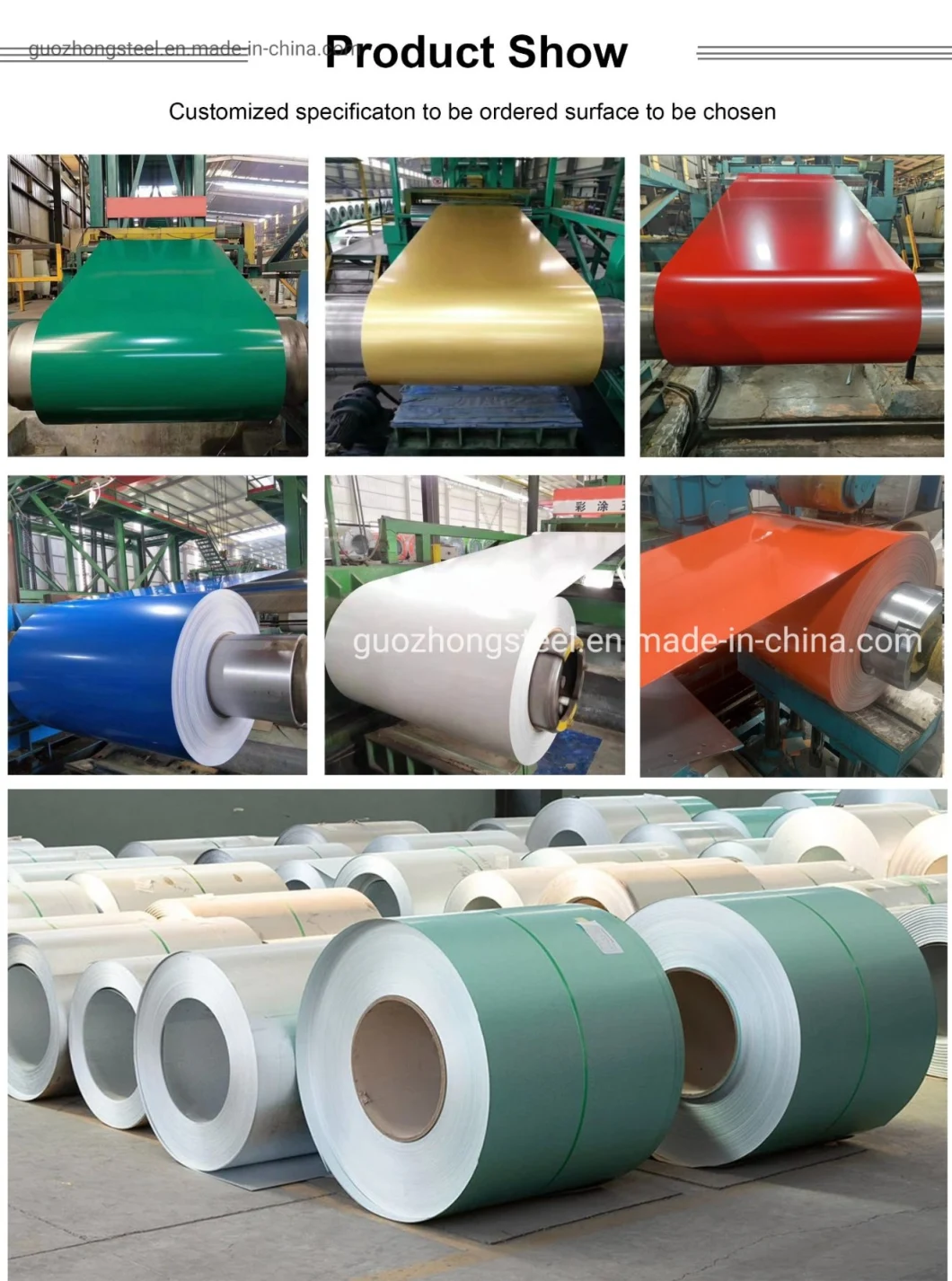 Color Coated Aluminum Coil/Stainless Steel Coil/Galvanized Steel Coil/PPGI/PPGL/Galvalume Sheet/Aluminum Sheet/Coil